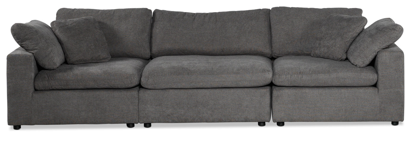 Cirrus 3-Piece Modular Sectional - Grey