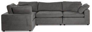 Cirrus 4-Piece Modular Sectional - Grey