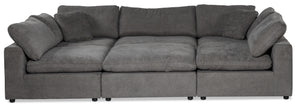 Cirrus 6-Piece Modular Sectional - Grey