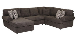 Jupiter 4-Piece Sectional with Left-Facing Chaise - Carbon