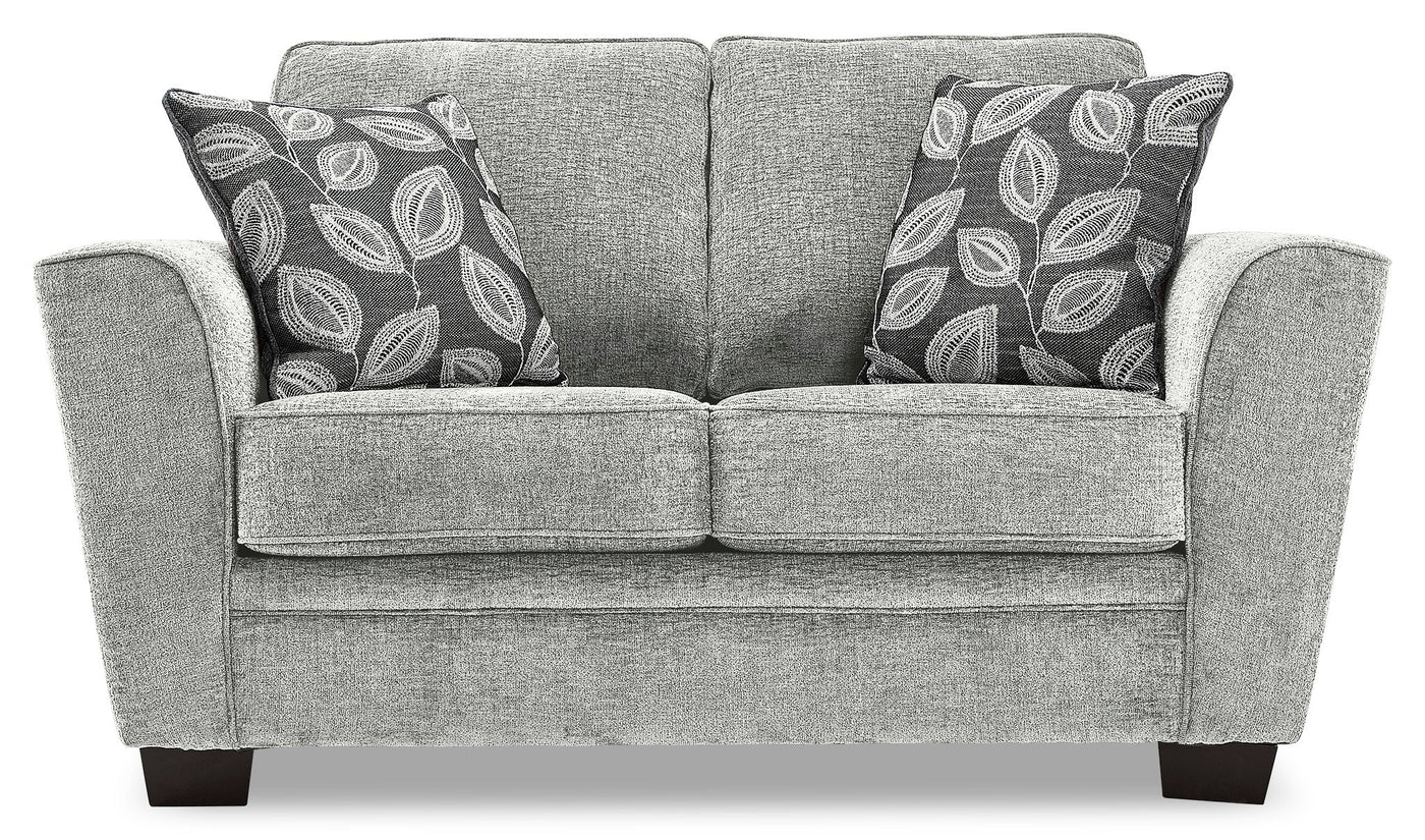 Daisy Sofa and Loveseat - White