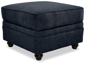 Murphy Ottoman - Indigo