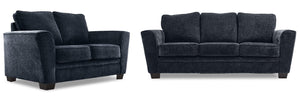Daisy Sofa and Loveseat - Indigo