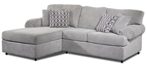 Jupiter 2-Piece Sectional with Left-Facing Chaise - Ash