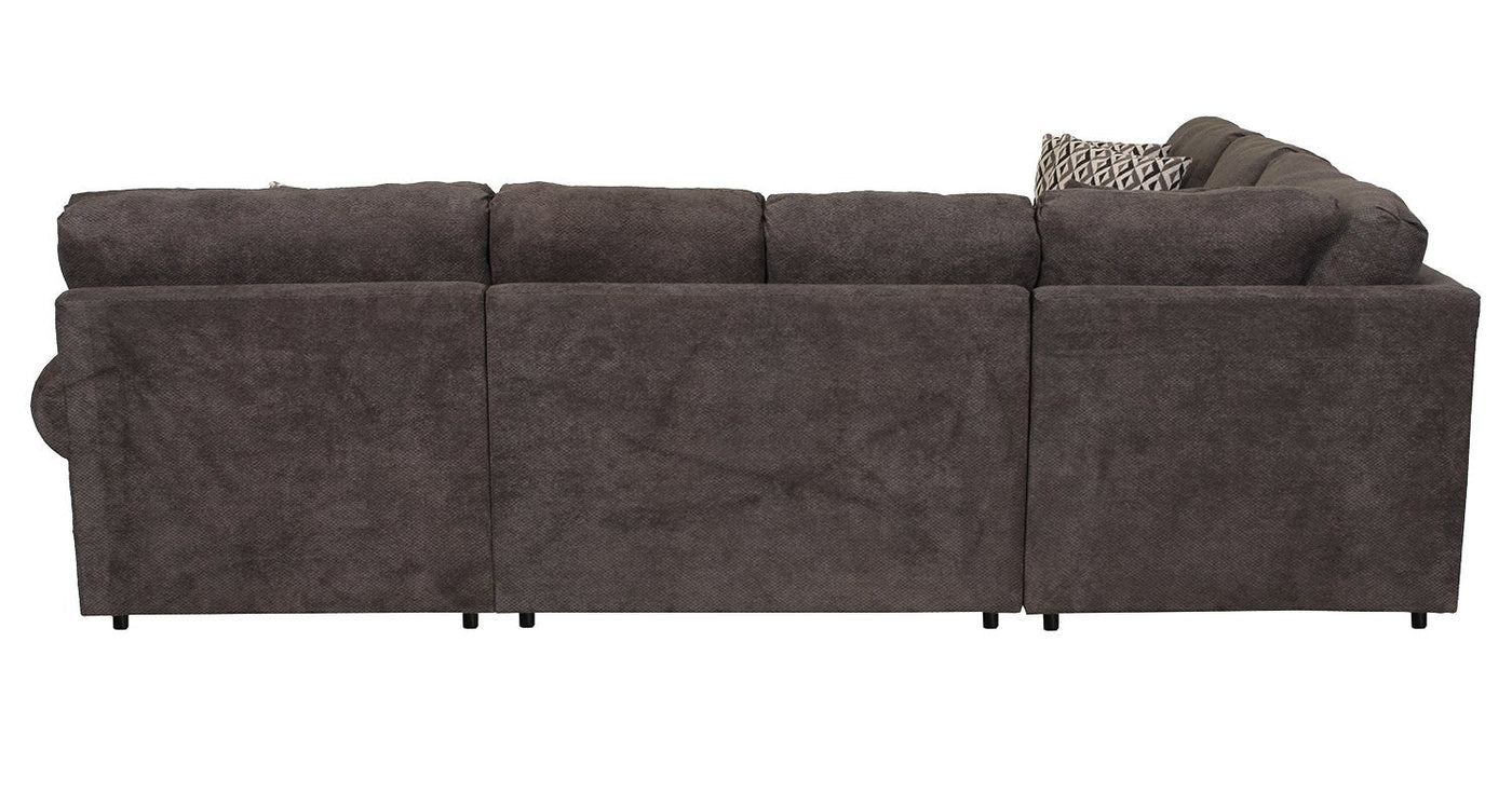 Jupiter 4-Piece Sectional with Right-Facing Chaise - Carbon