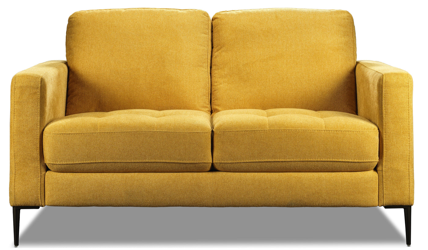 Leanne Sofa, Loveseat and Chair Set - Yellow