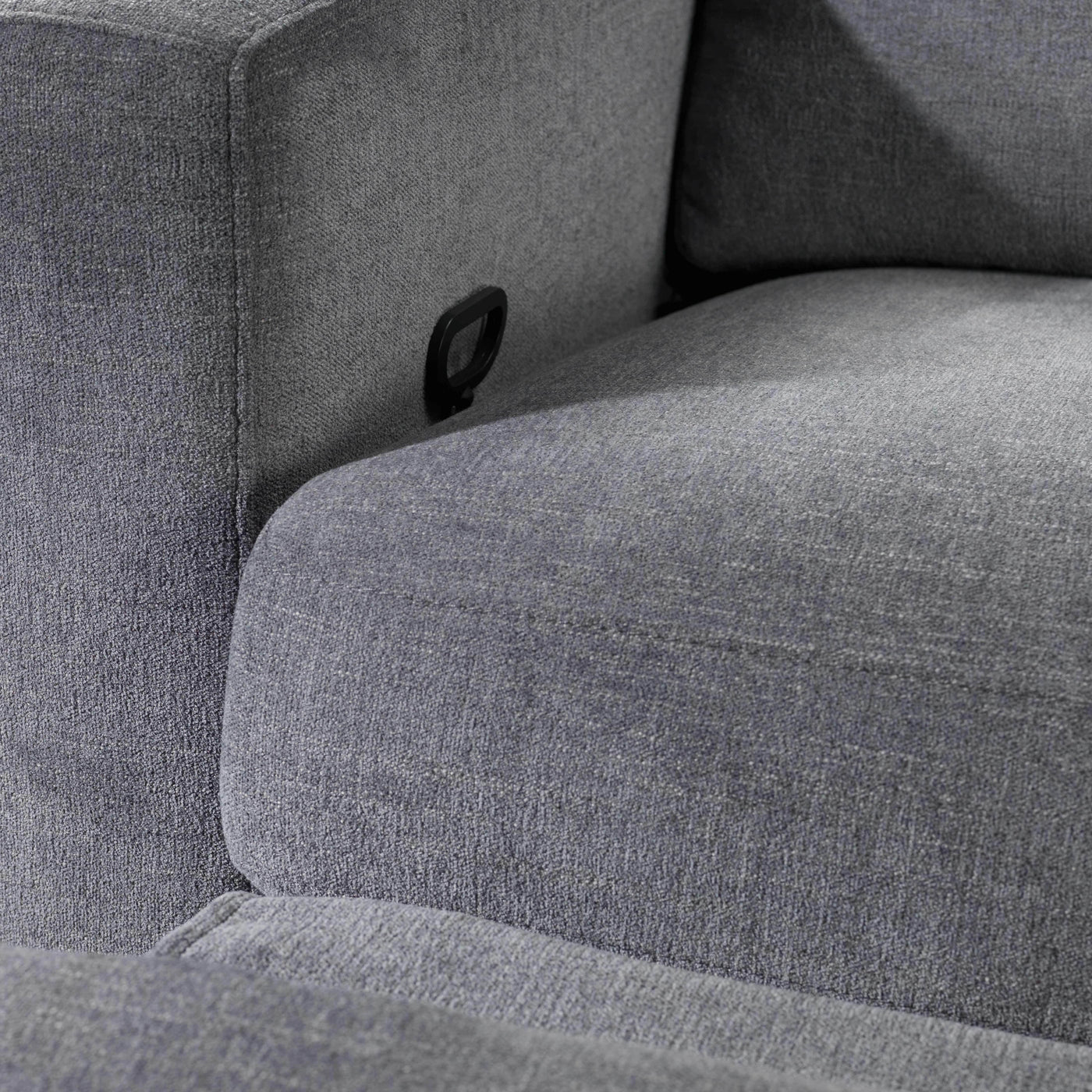 Oats 2-Piece Reclining Sectional with Storage - Grey