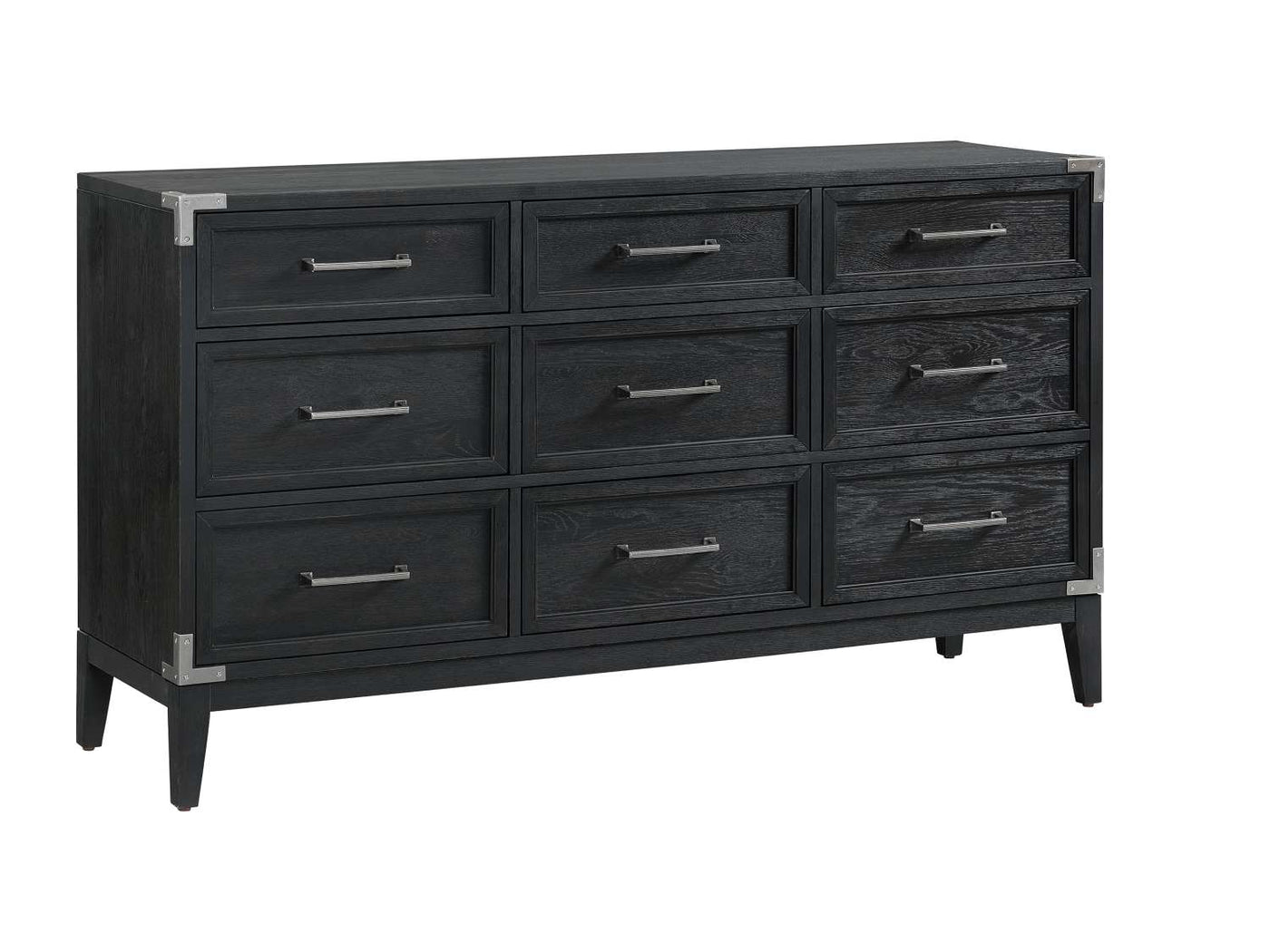 Laguna 6-Piece Queen Bedroom Package - Weathered Oak and Black