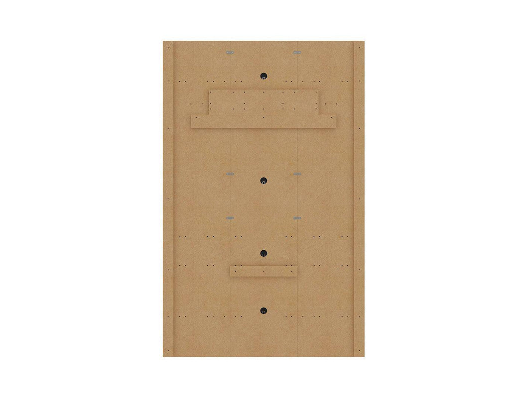 Cingoli Floating Entertainment Centre - Rustic Brown/3D Brown Print