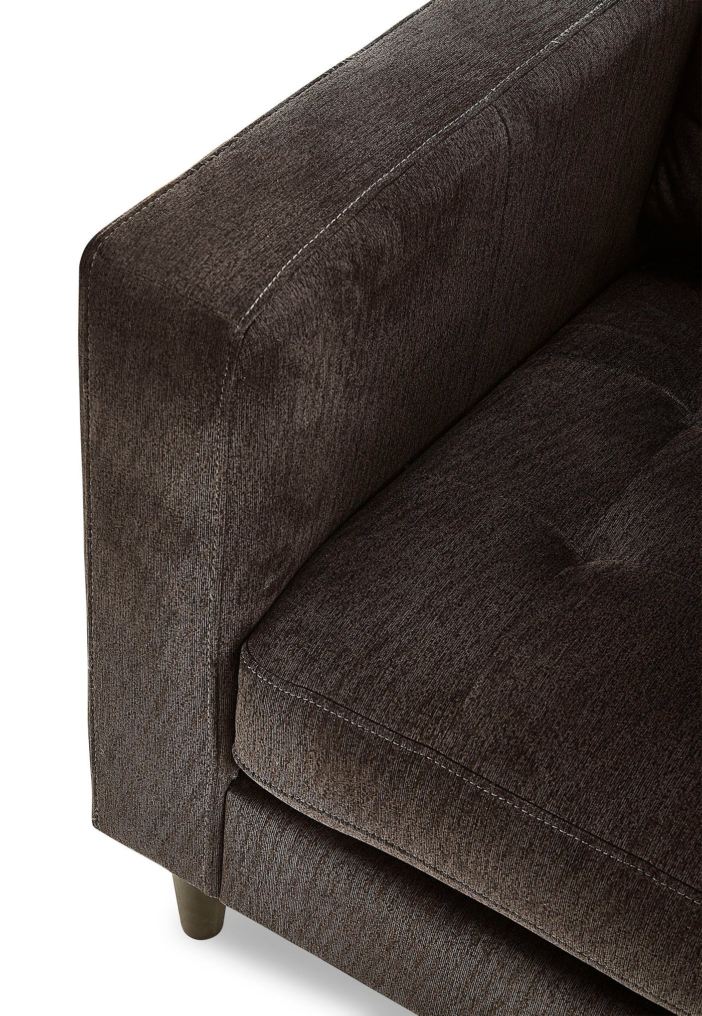 Anthena Sofa, Loveseat and Chair Set - Dark Chocolate