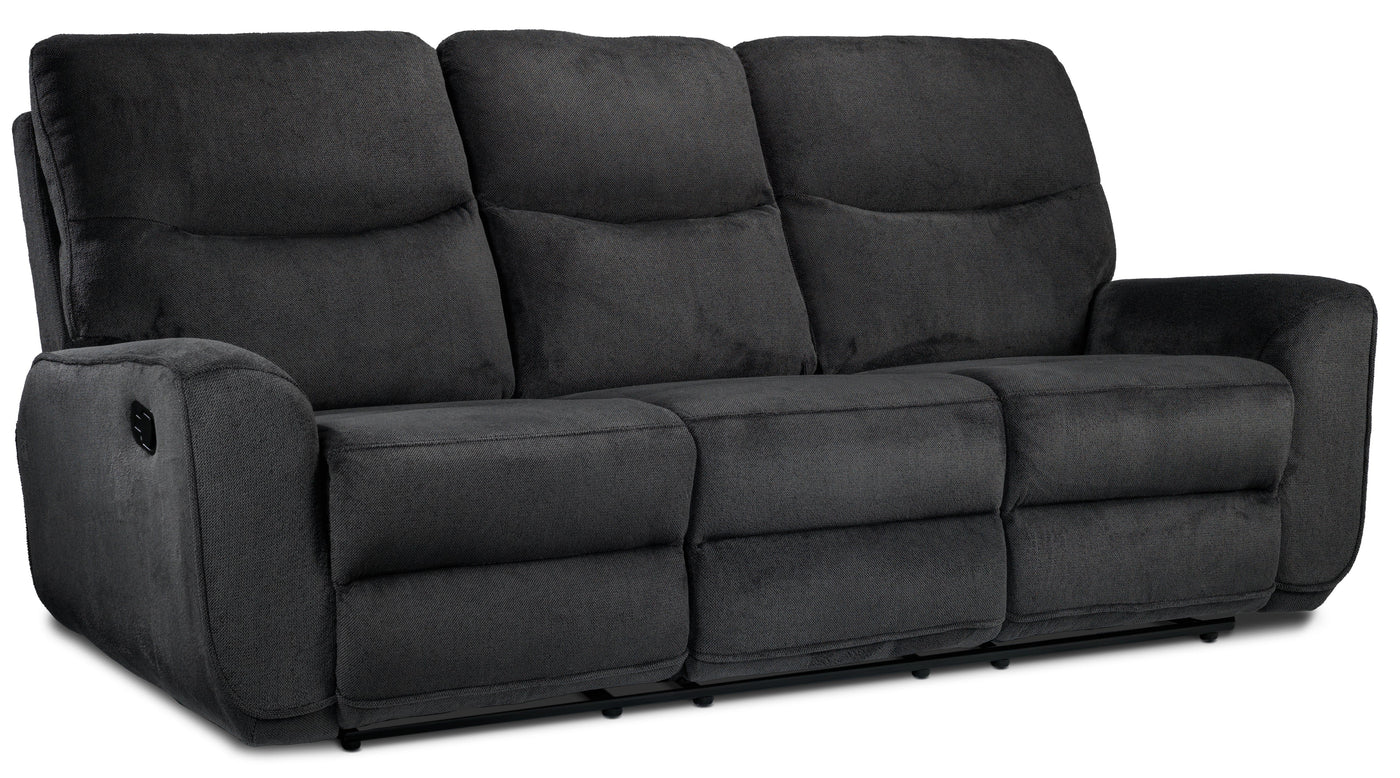 Fletcher Reclining Sofa - Dark Grey