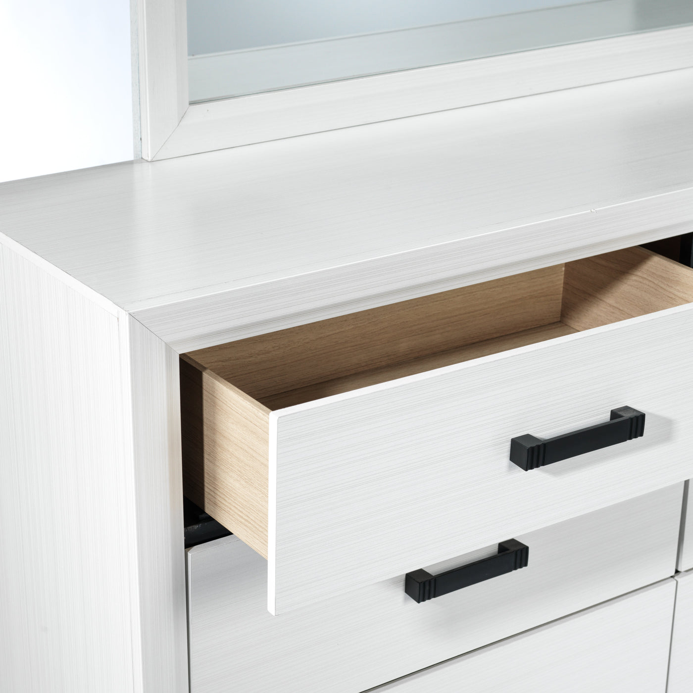 Frost 6 Drawer Dresser - White, Black