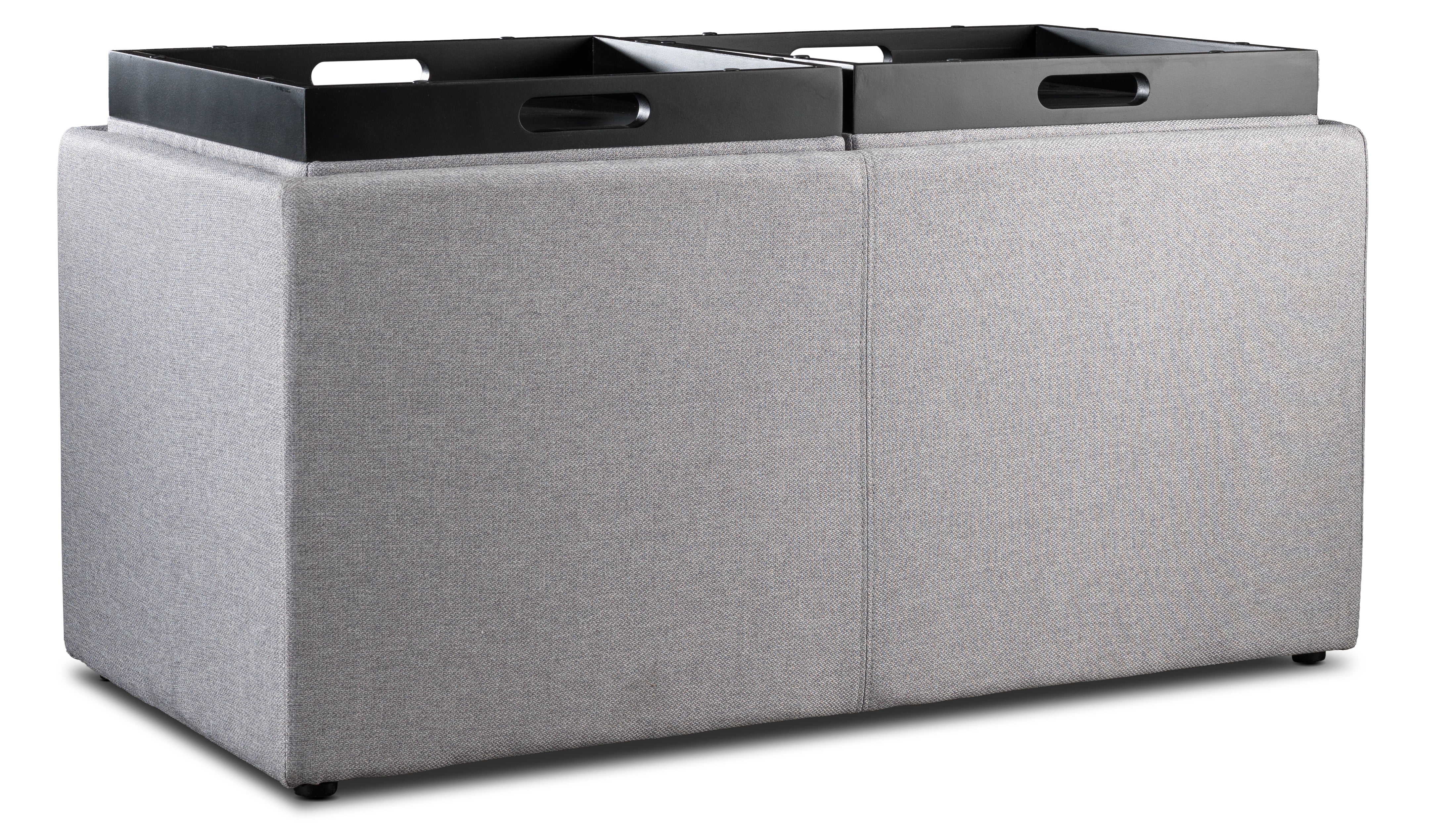 Malmo Ottoman - Light Grey