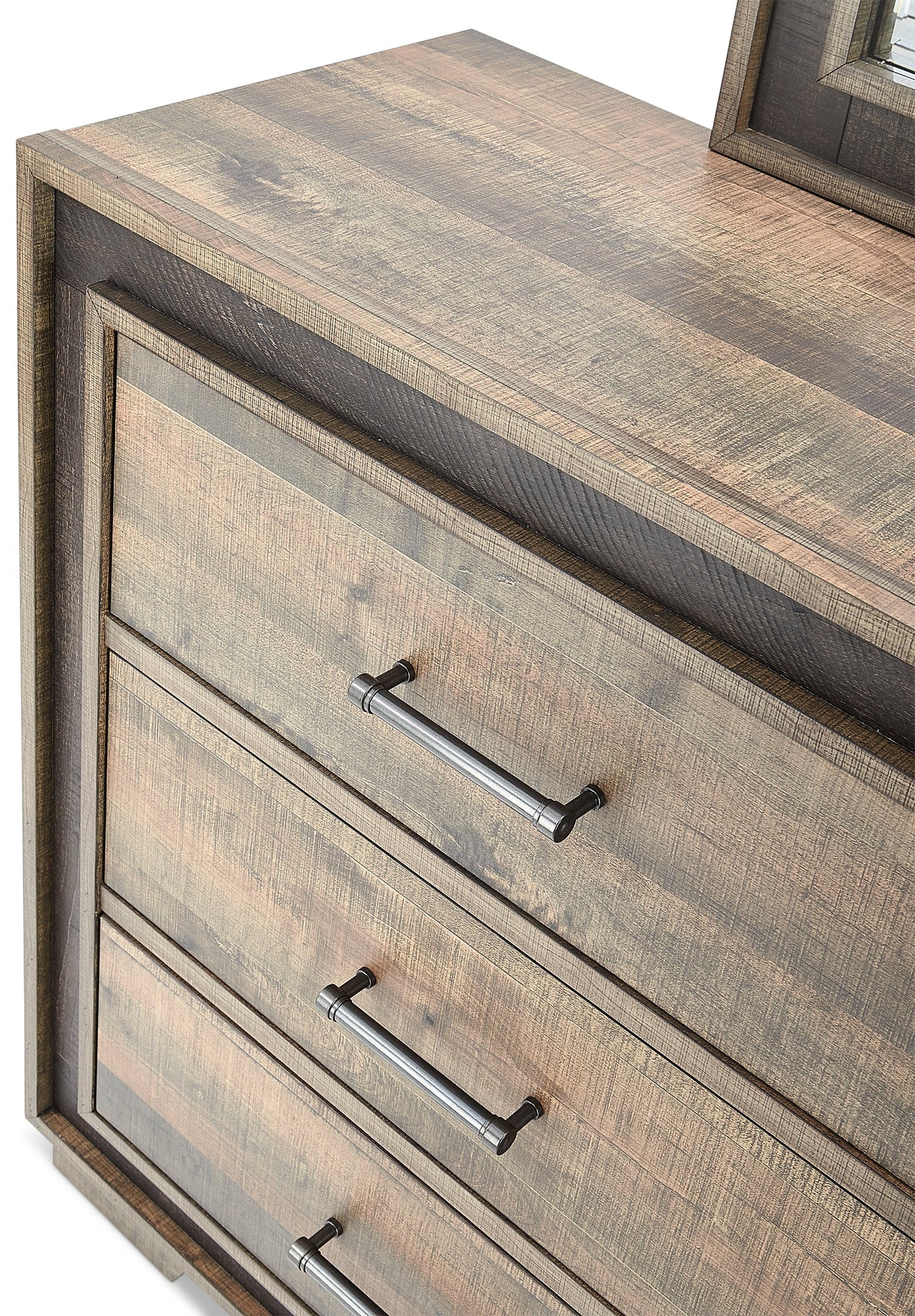 Orlando 6-Piece King Bedroom Set - Weathered Brown