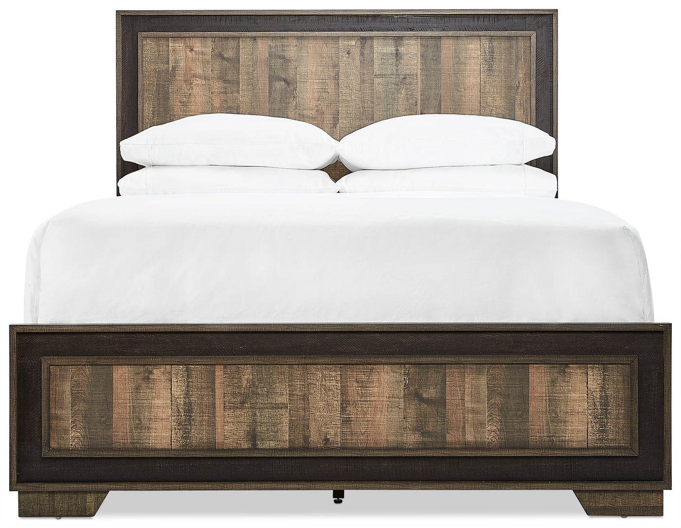 Orlando 3-Piece King Bed - Weathered Brown
