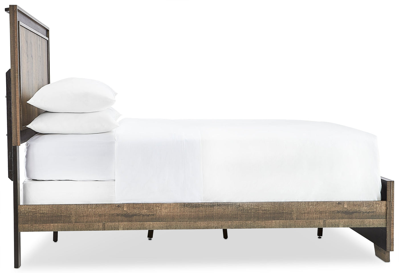 Orlando 3-Piece King Bed - Weathered Brown