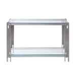 Liana Sofa Table - Glass and Stainless Steel