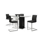 Atlas 5-Piece Counter Height Dining Set - Black, White