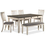 Harold 6-Piece Dining Set - Antique White