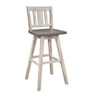 Willow Bar Height Stool - White, Grey