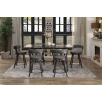 Appert 7-Piece Counter Height Dining Set - Metal, Grey
