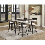Appert 5-Piece Counter Height Dining Set - Metal, White