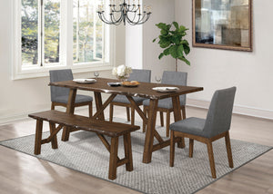 Whittaker 6-Piece Dining Set - Brown