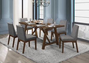 Whittaker 7-Piece Dining Set - Brown