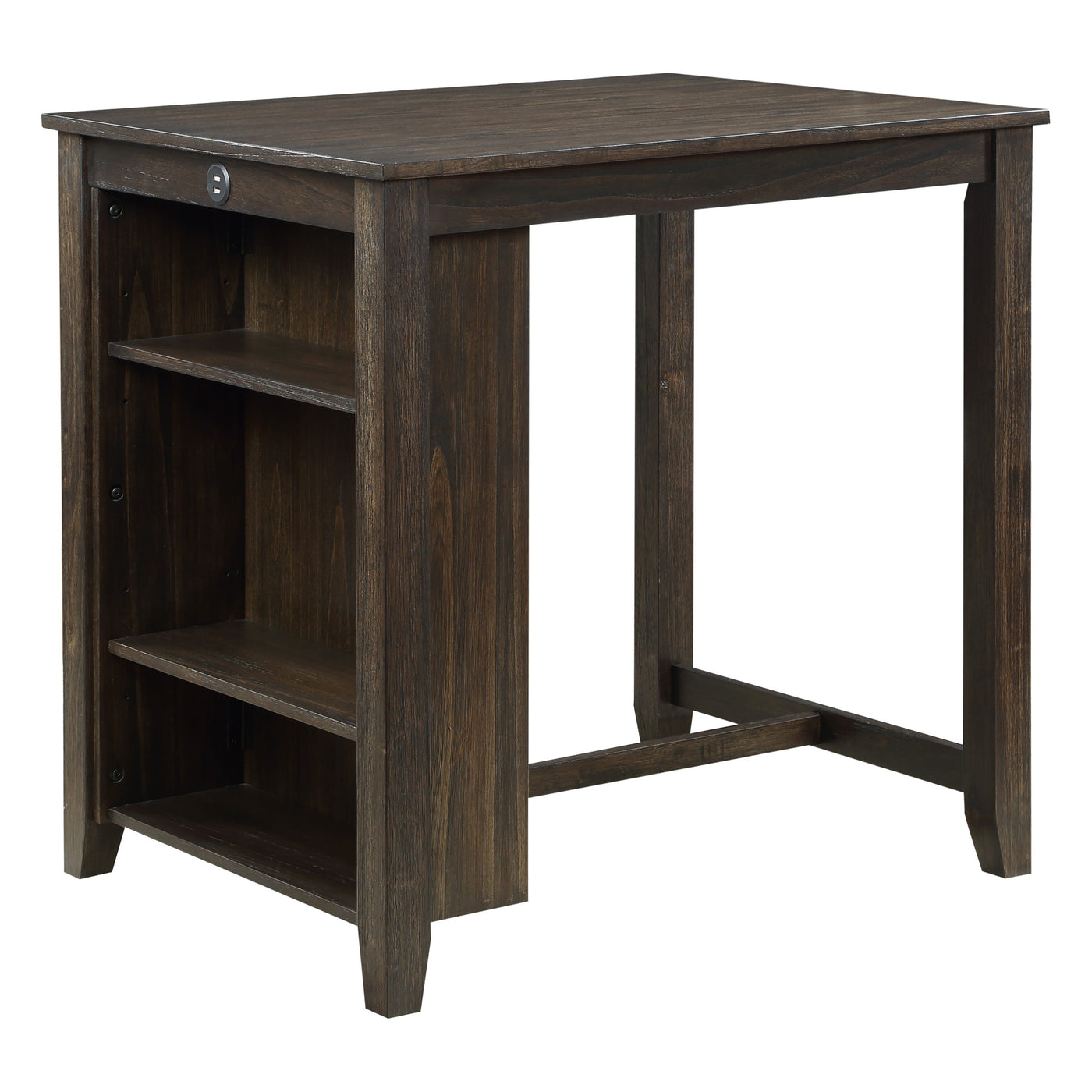 Daye 3-Piece Counter-Height Dining Set - Dark Cherry, Beige