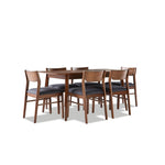 Lenard 7-Piece Dining Set - Walnut