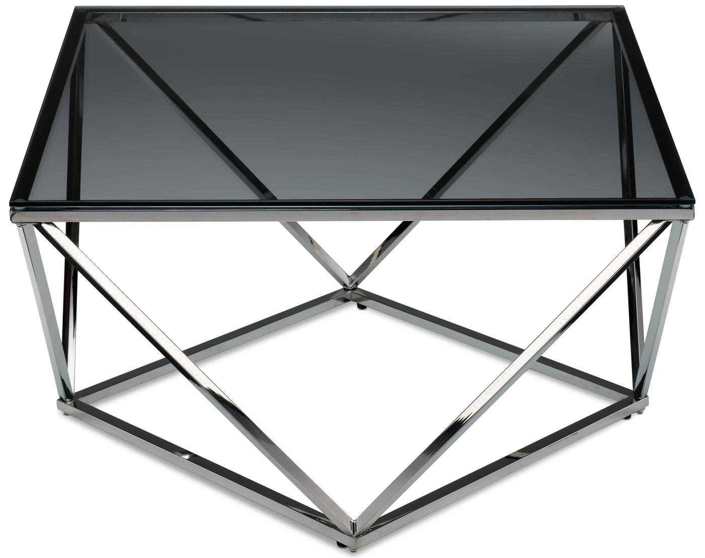Skylar Coffee Table - Silver and Black