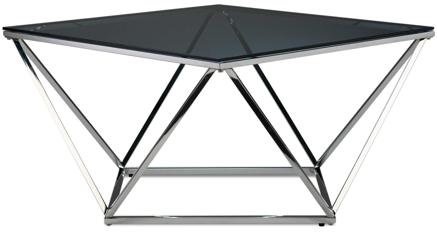 Skylar Coffee Table - Silver and Black