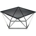 Skylar Coffee Table - Silver and Black