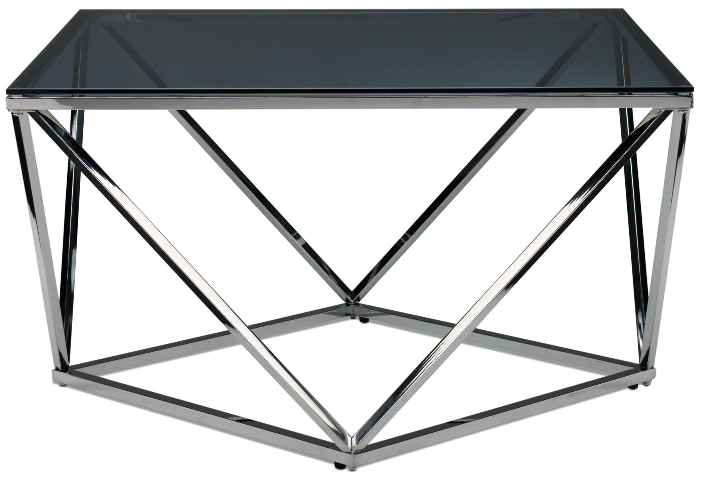 Skylar Coffee Table - Silver and Black