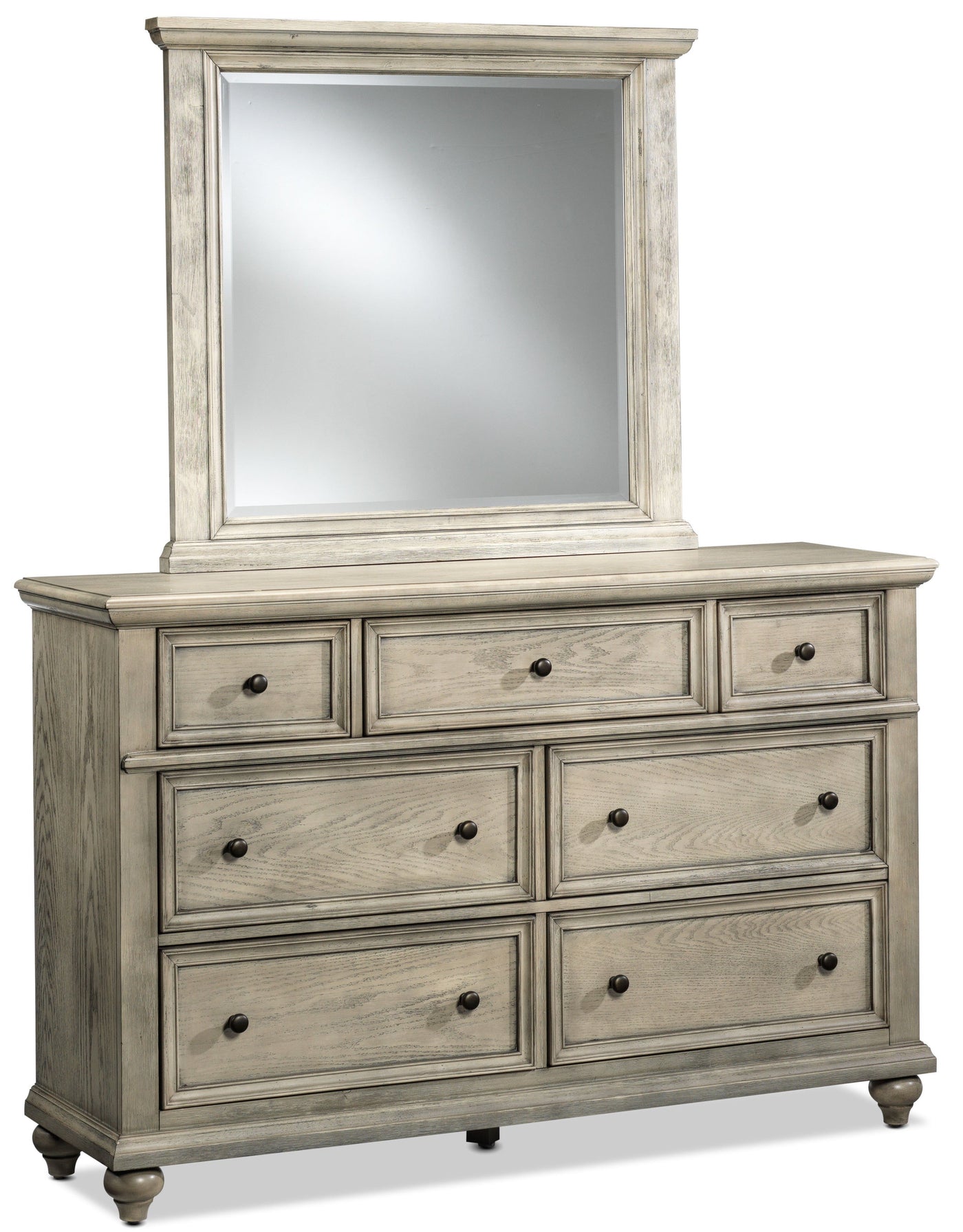 Emma 7 Drawer Dresser - Oak