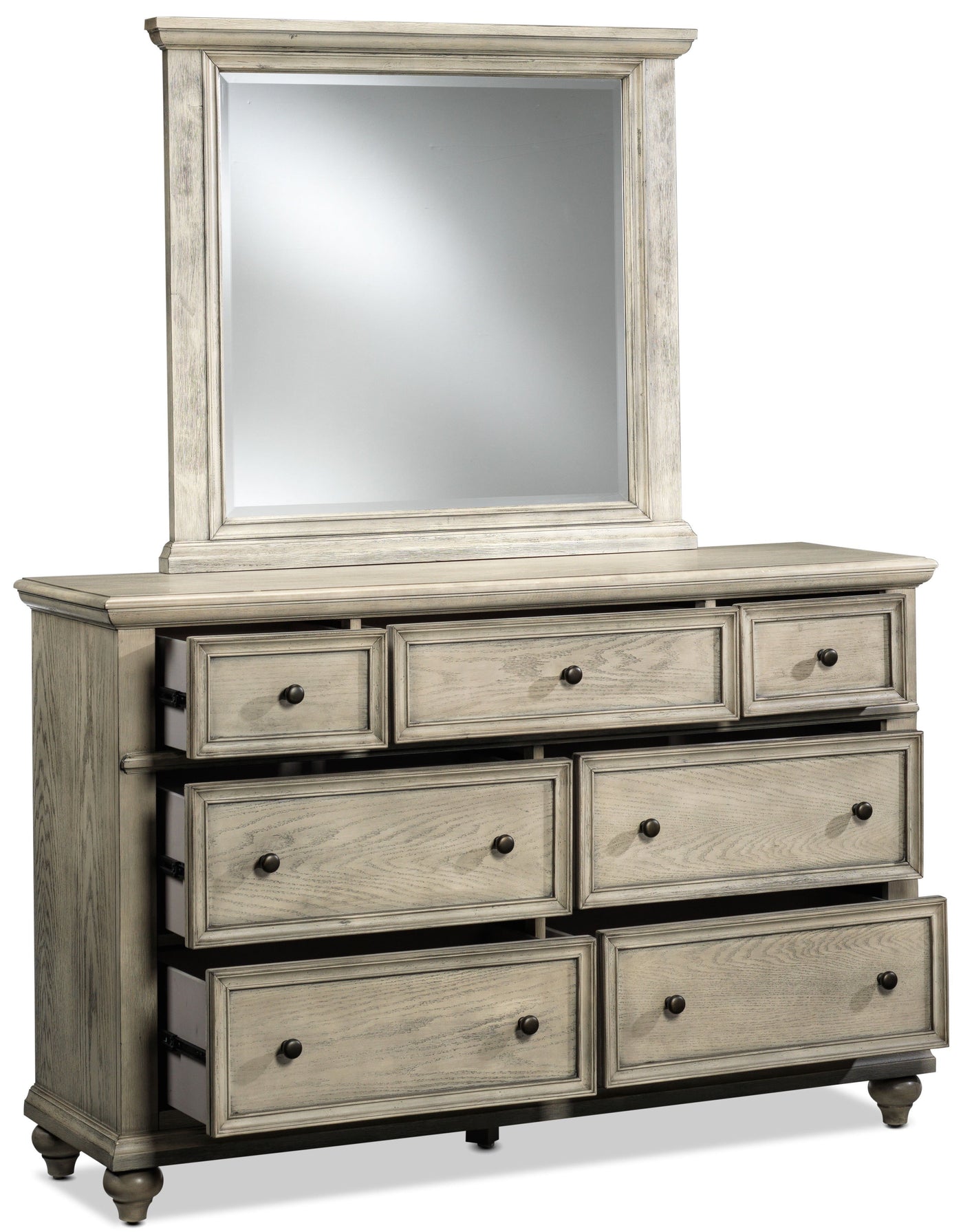 Emma 7 Drawer Dresser - Oak