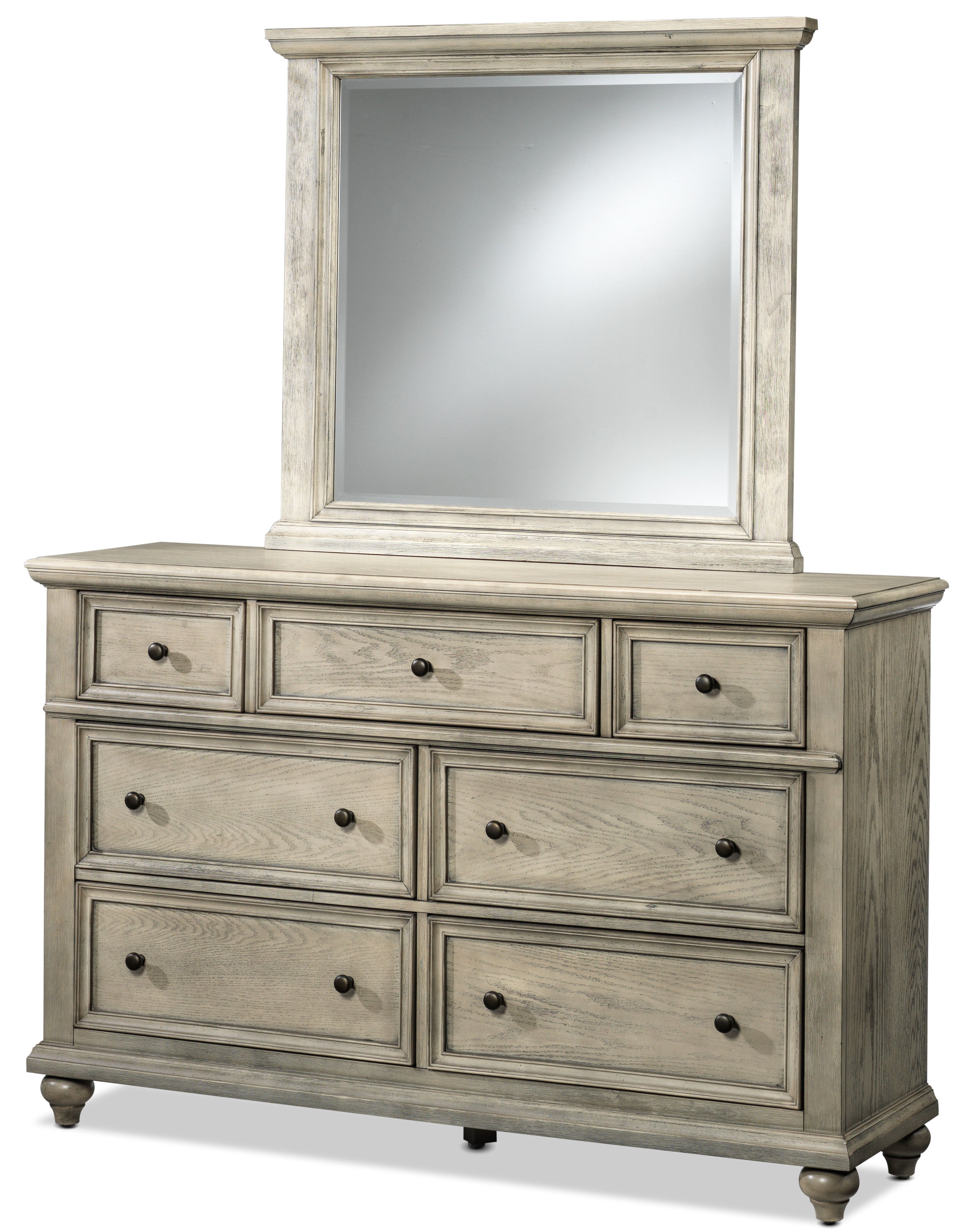 Emma 6-Piece King Bedroom Set - Oak