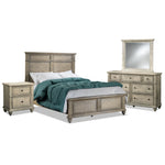 Emma 6-Piece Queen Bedroom Set - Oak