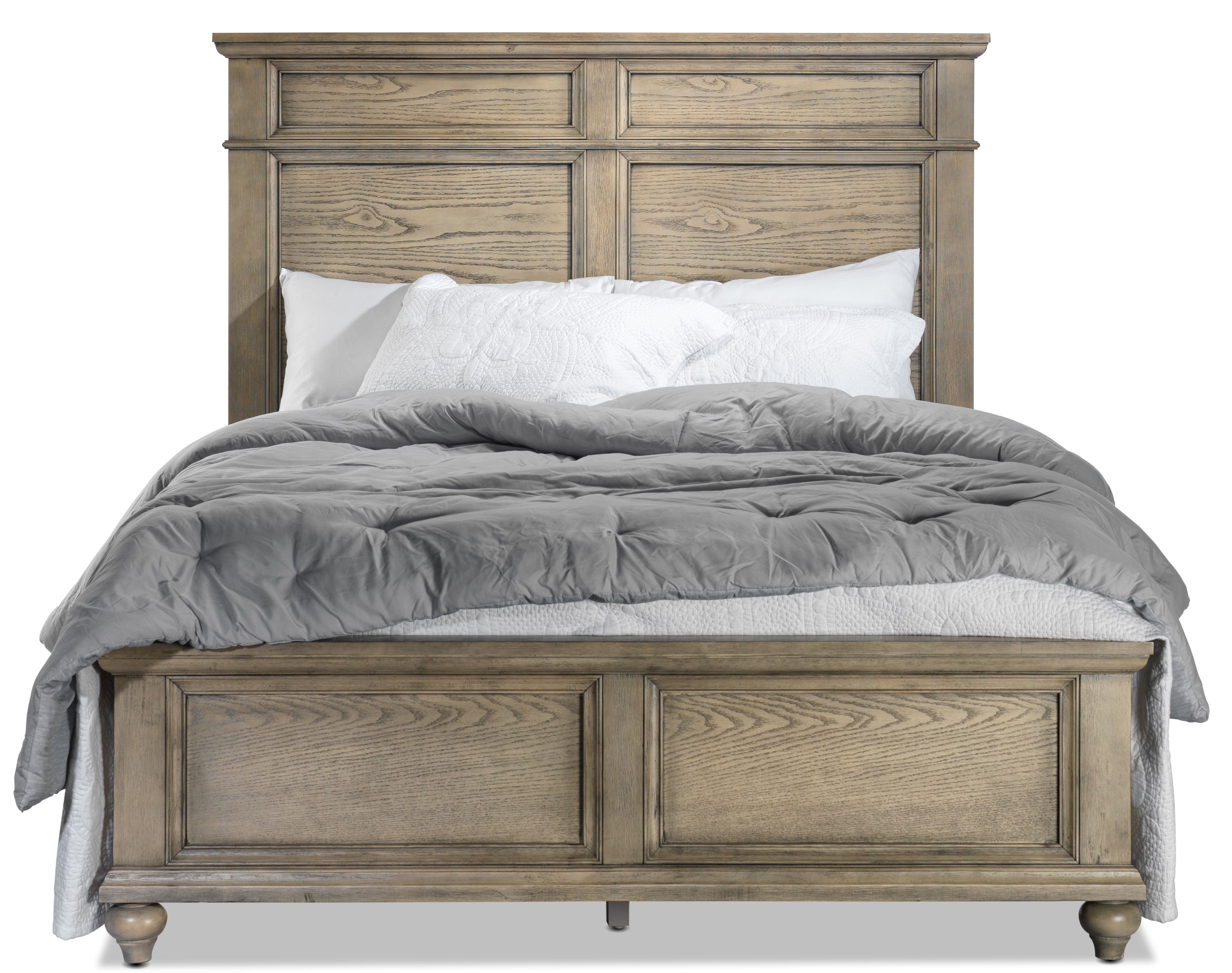 Emma 3-Piece King Bed - Oak