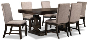 Cambridge 7-Piece Dining Room Package - Dark Brown