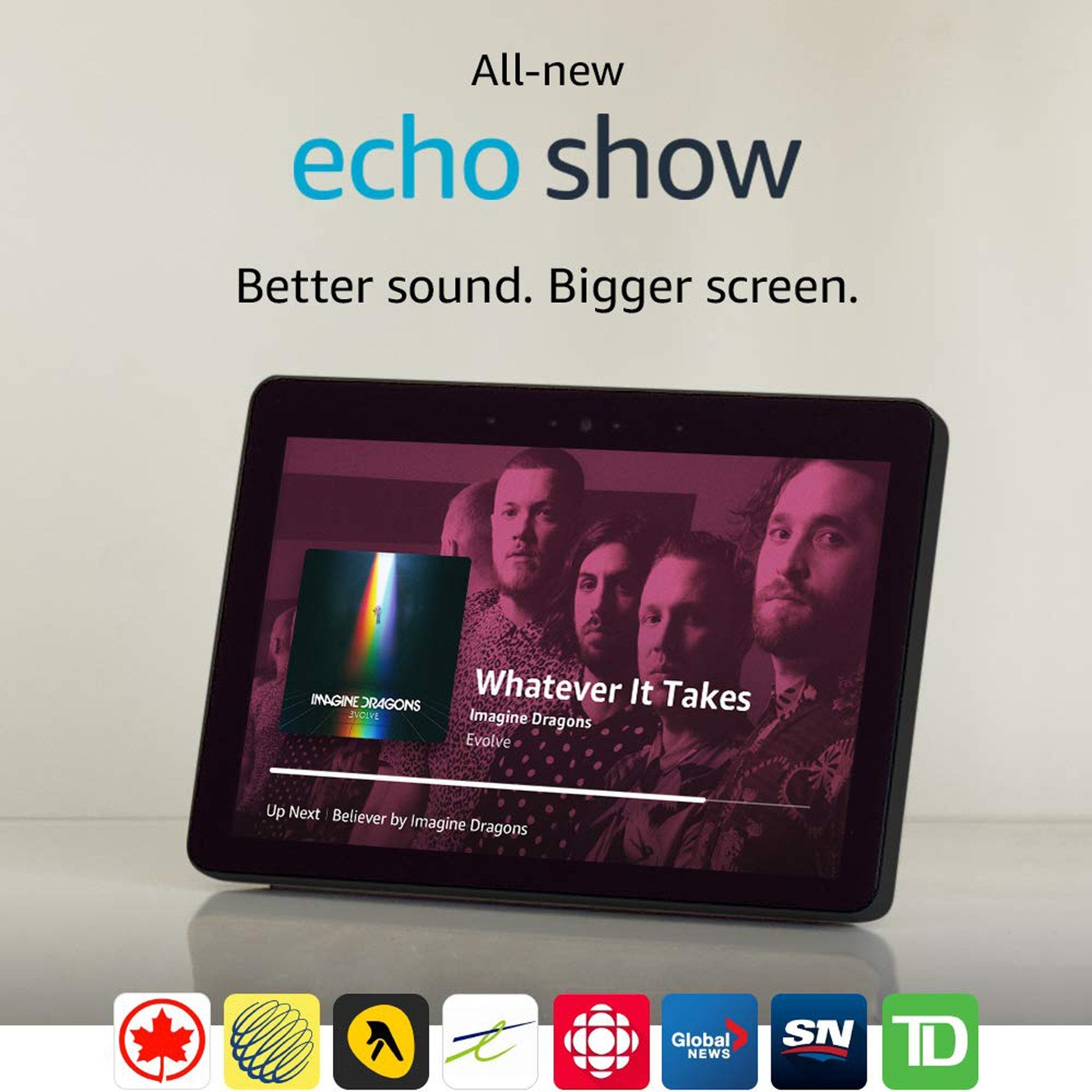 Amazon Echo Show (2nd Gen) with Alexa (Charcoal) - B0793FCBW9