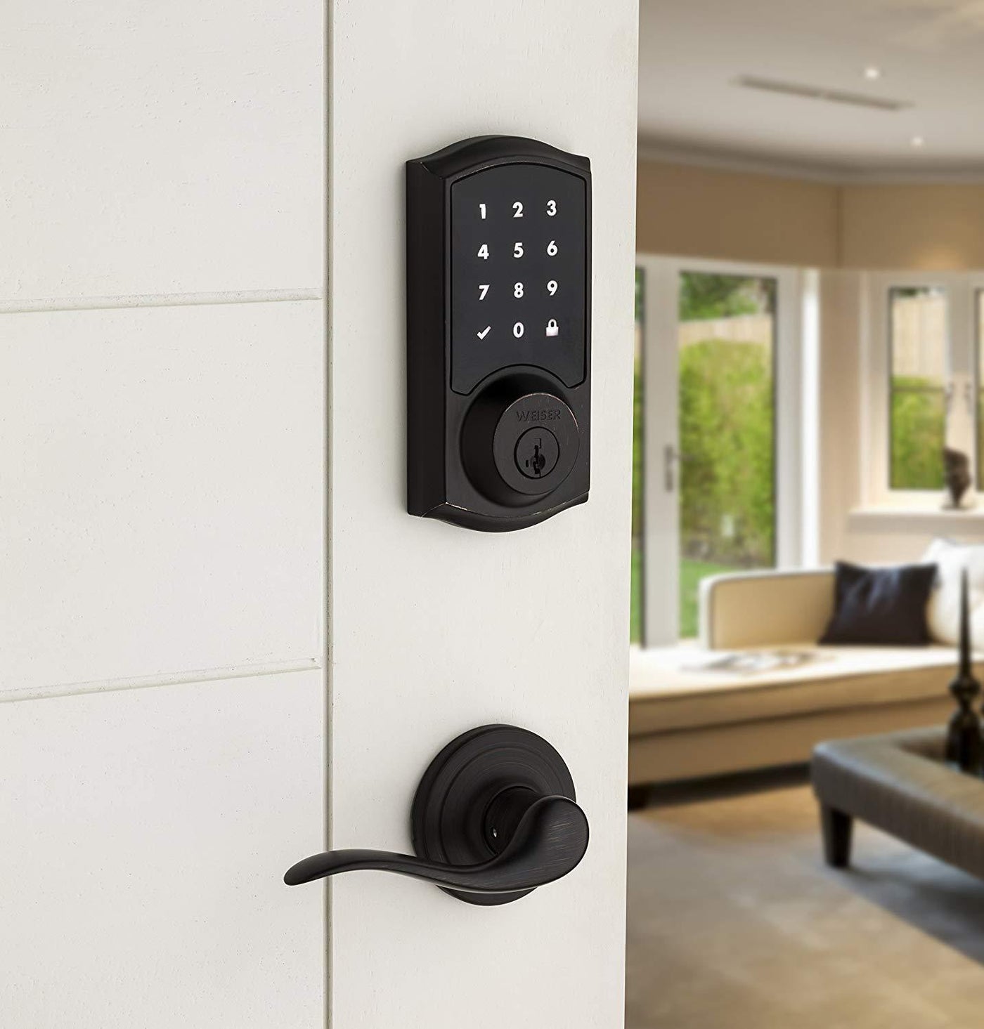 Weiser Zigbee Electronics Touchsceen Smart Lock in Bronze - 9GED21500-003