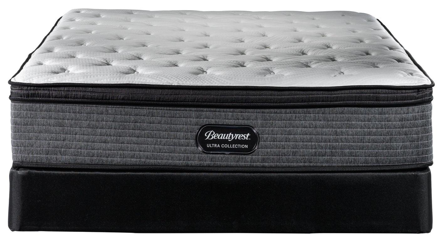 Simmons Beautyrest Ultra Salsbury Firm Queen Mattress and Low-Profile Boxspring Set