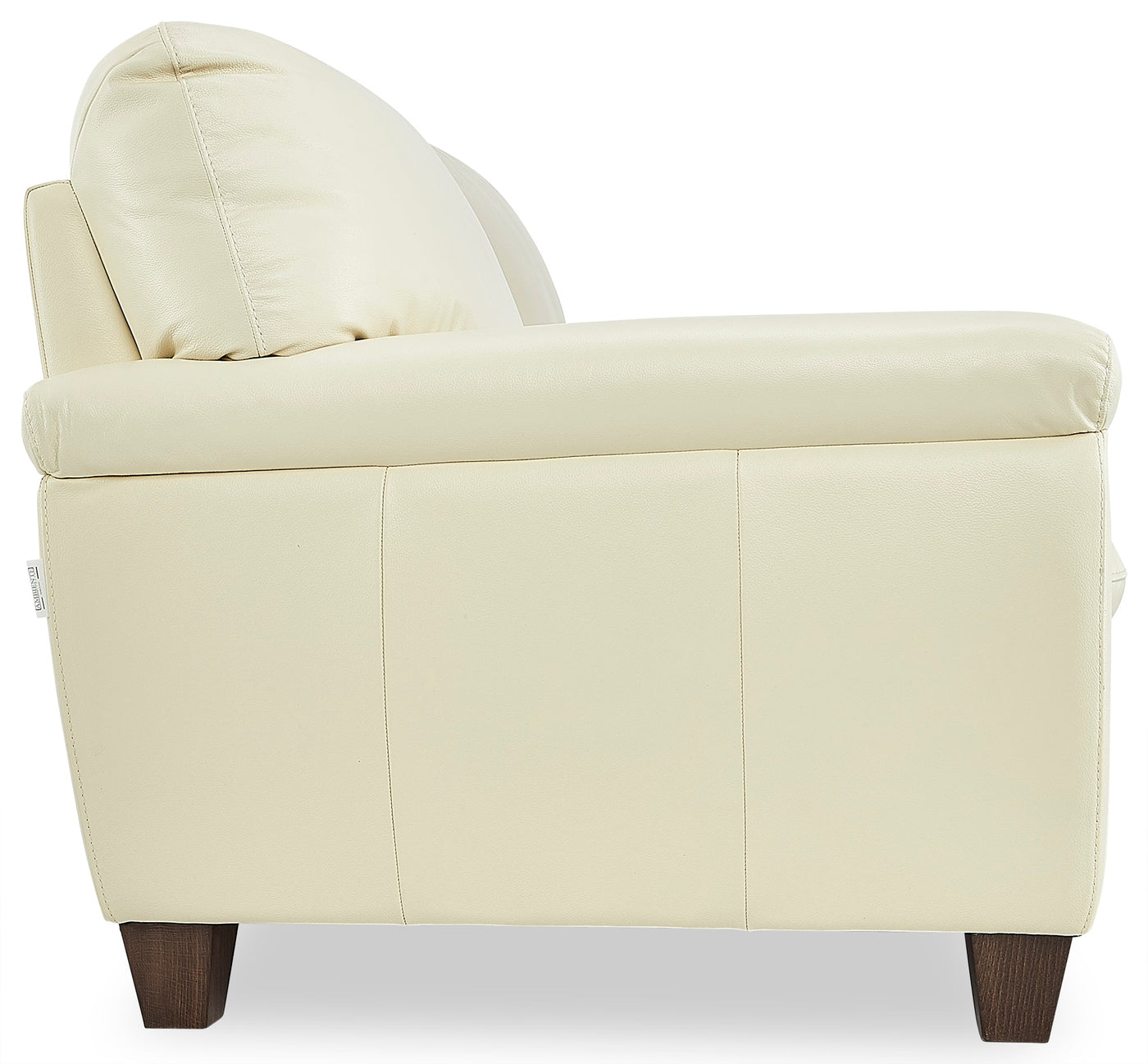 Leonardo Leather Loveseat - Cream