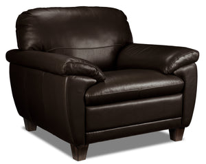 Leonardo Leather Chair - Brown
