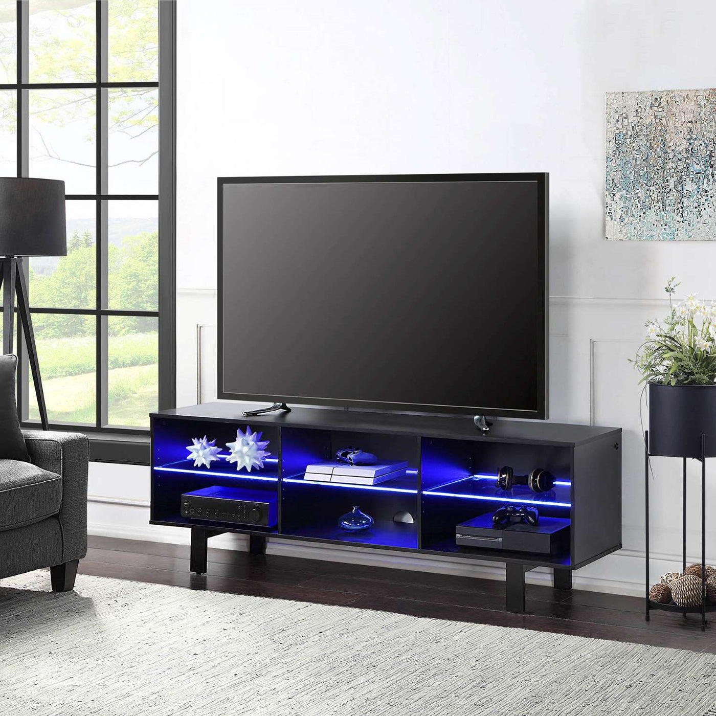 65” Illumina TV Stand - Black