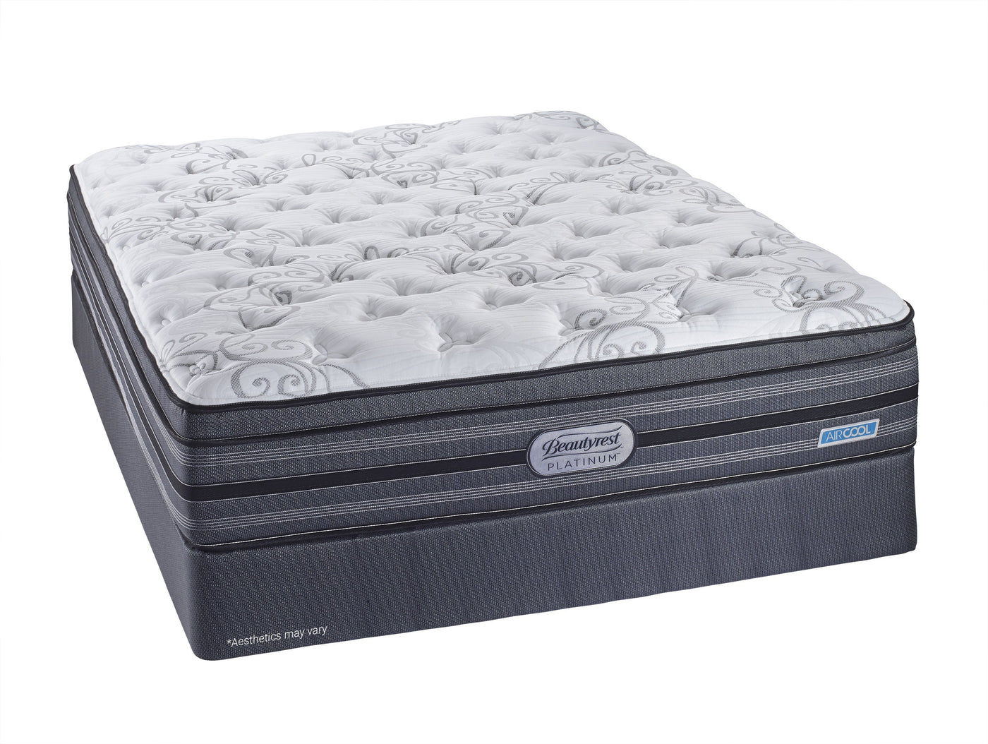 Simmons Beautyrest Platinum Highgate Cushion Firm Queen Mattress and Boxspring Set
