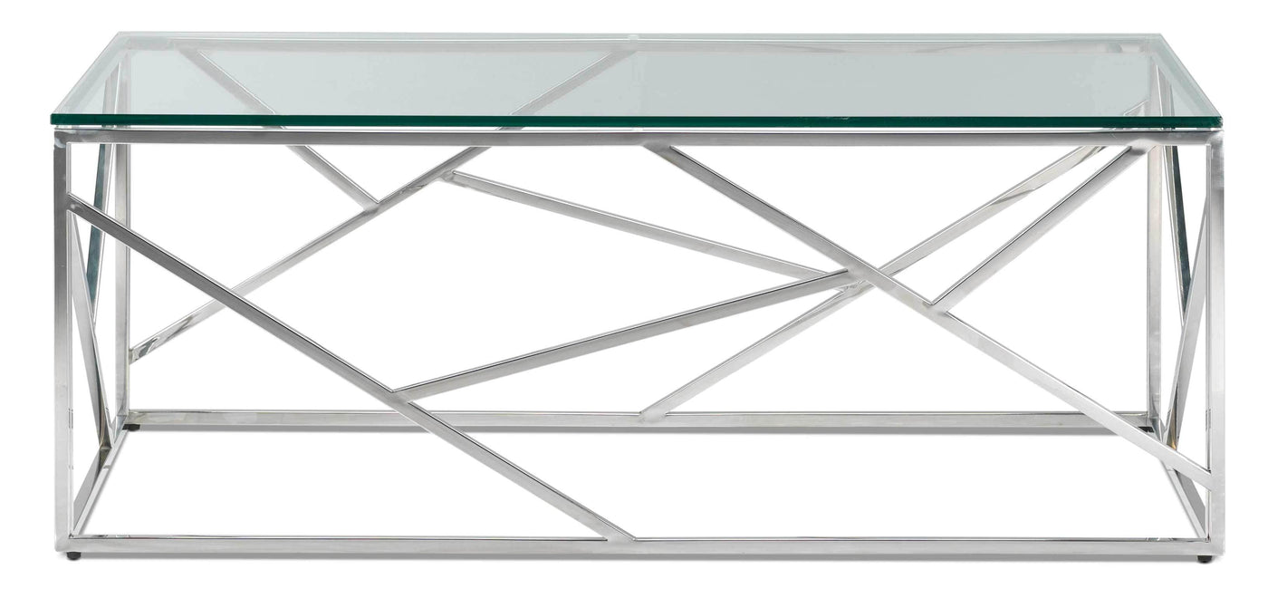 Lexie Coffee Table - Stainless Steel