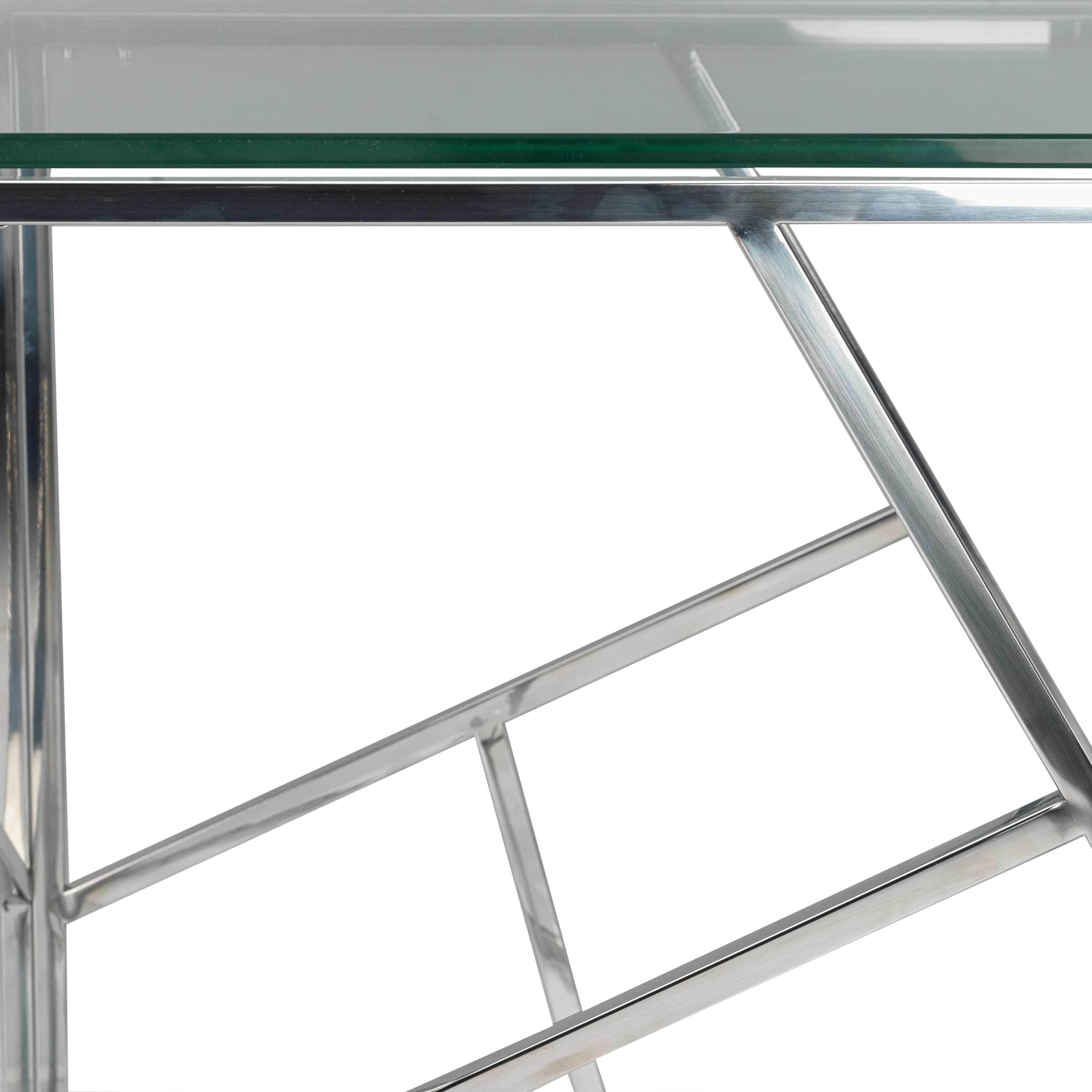 Lexie End Table - Stainless Steel