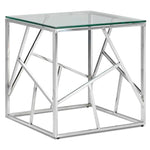 Lexie End Table - Stainless Steel